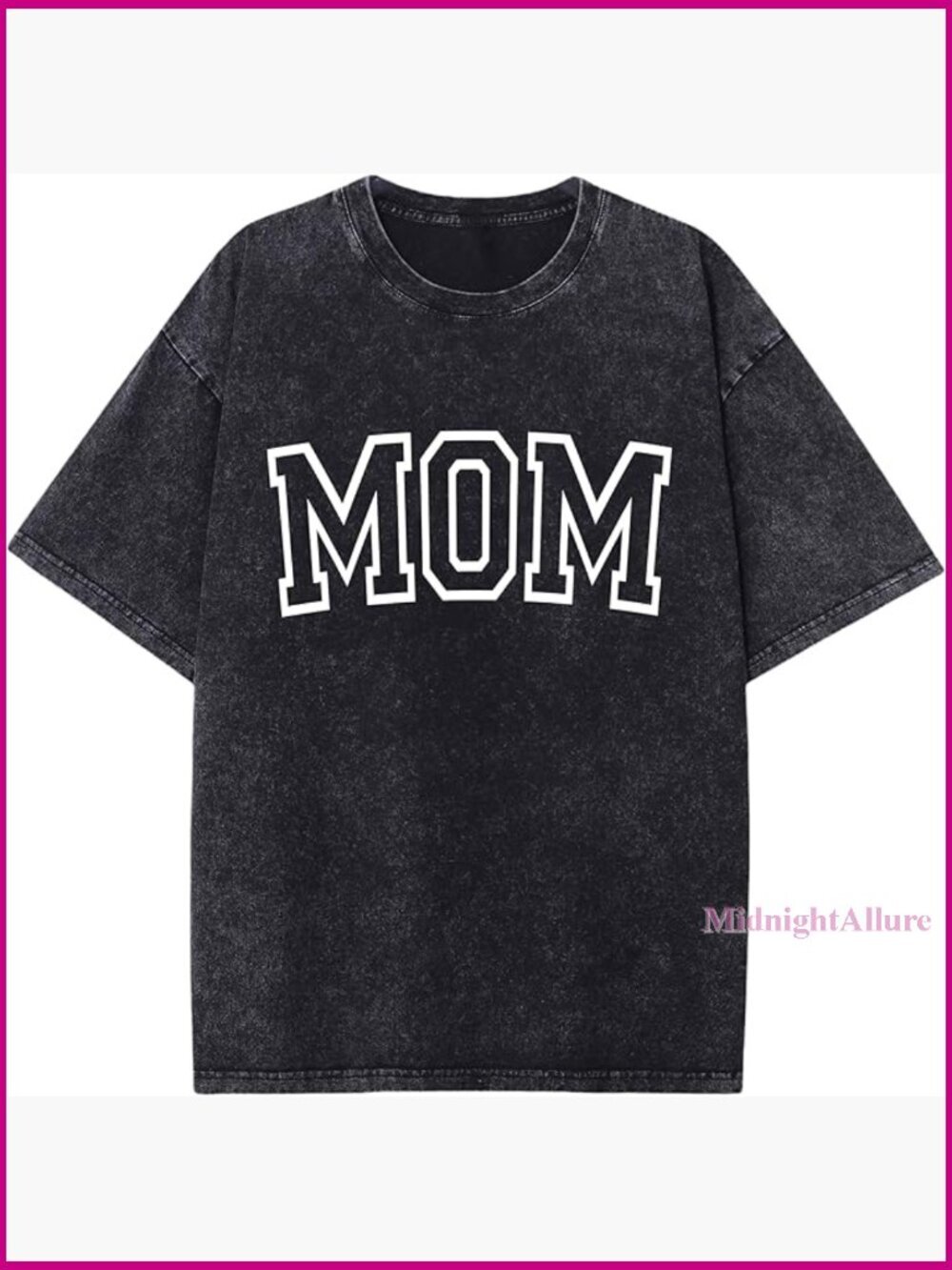Oversized Vintage Acid Washed Mom Dad Matching T-Shirts Family Photoshoot S-3XL